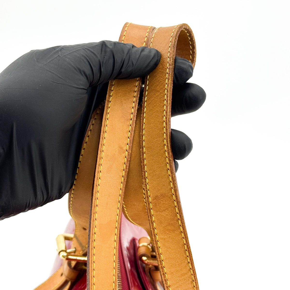 Louis Vuitton Monogram Vernis Pommour Rosewood Shoulder Bag