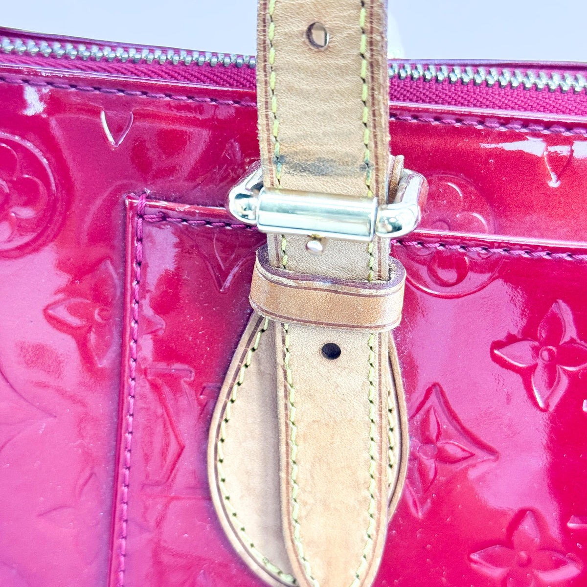 Louis Vuitton Monogram Vernis Pommour Rosewood Shoulder Bag