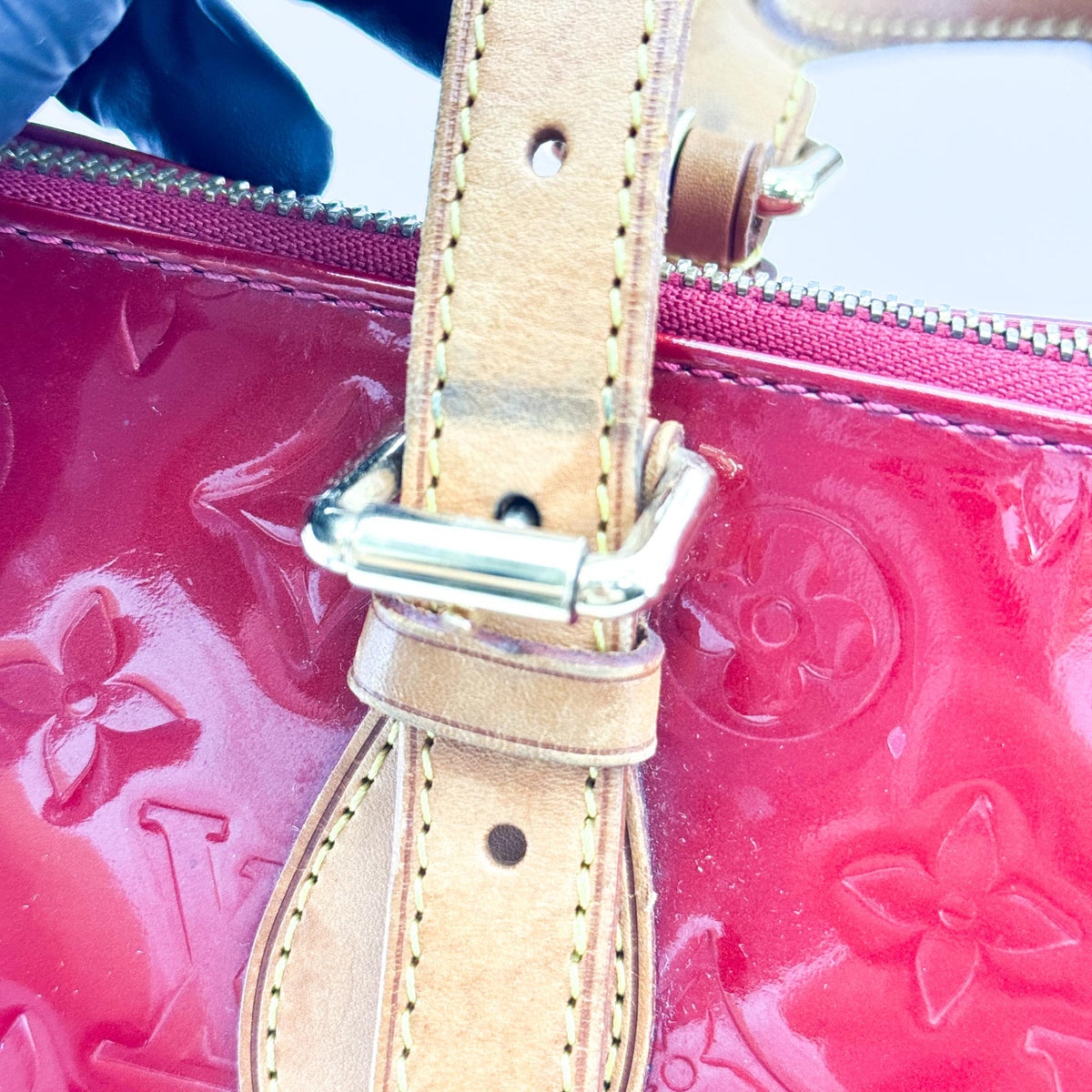 Louis Vuitton Monogram Vernis Pommour Rosewood Shoulder Bag