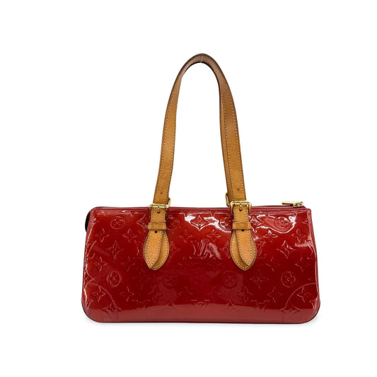 Louis Vuitton Monogram Vernis Pommour Rosewood Shoulder Bag