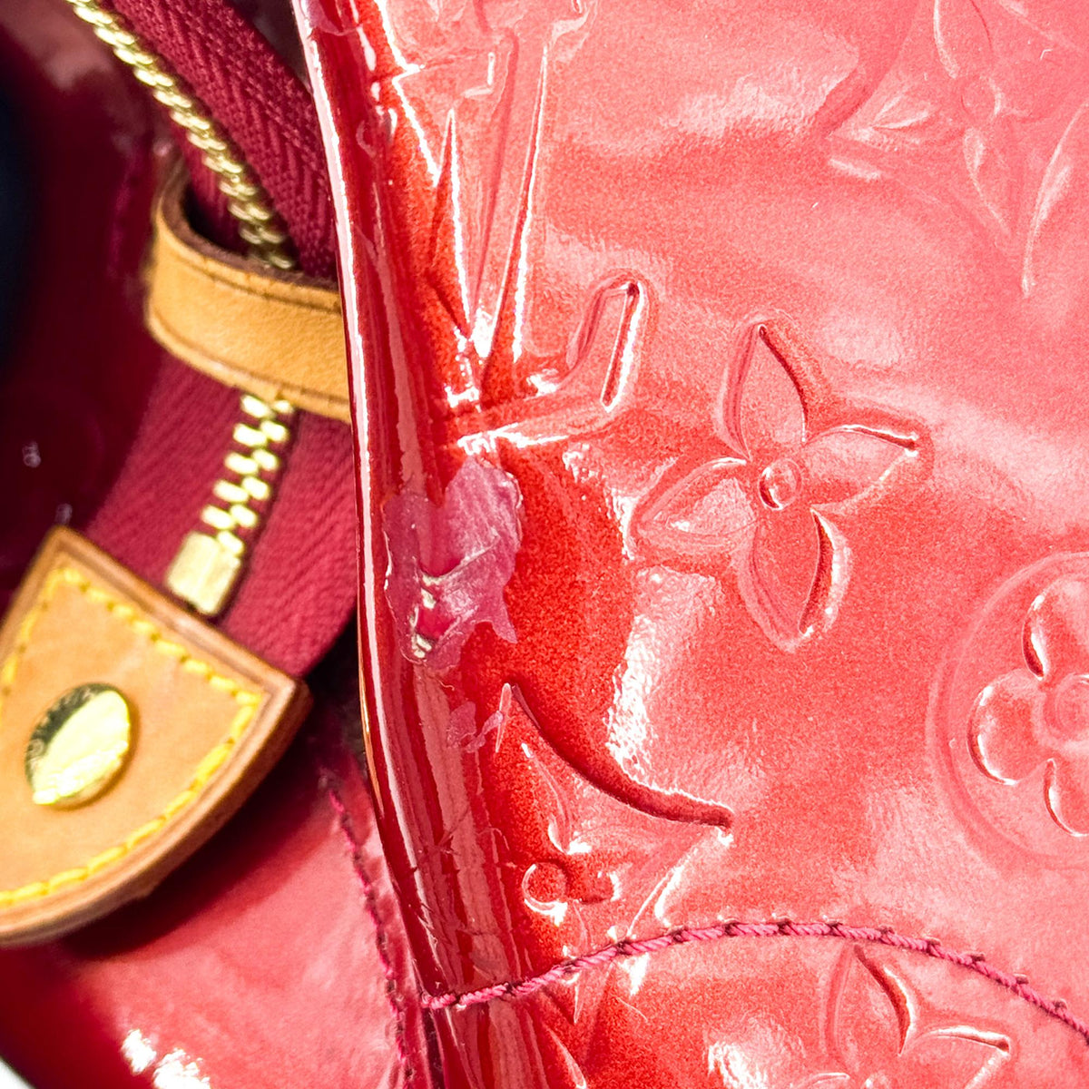 Louis Vuitton Monogram Vernis Pommour Rosewood Shoulder Bag
