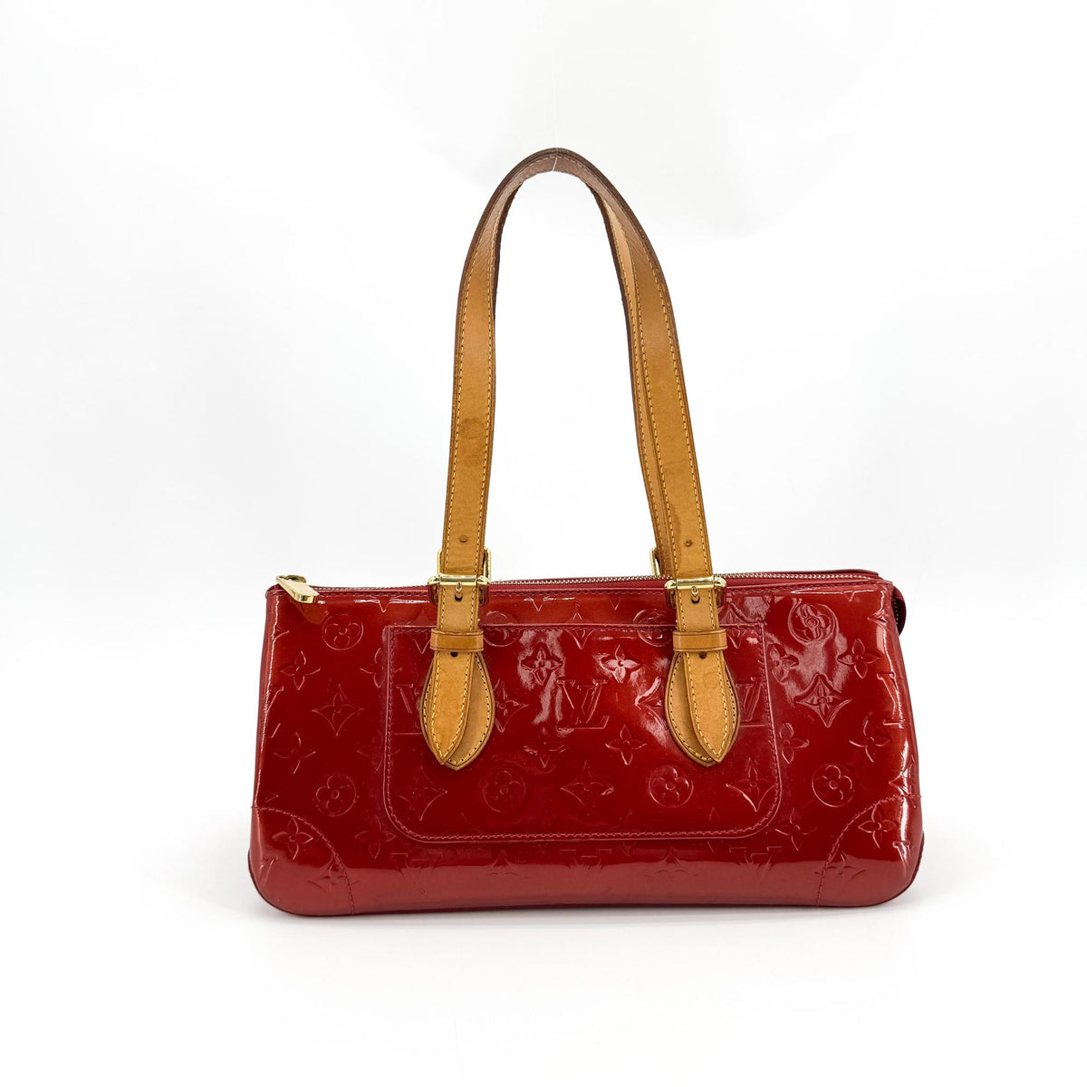 Louis Vuitton Monogram Vernis Pommour Rosewood Shoulder Bag