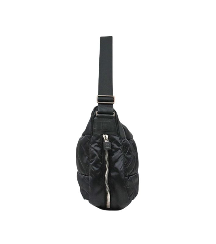 Chanel Black Nylon Sports Shoulder Bag