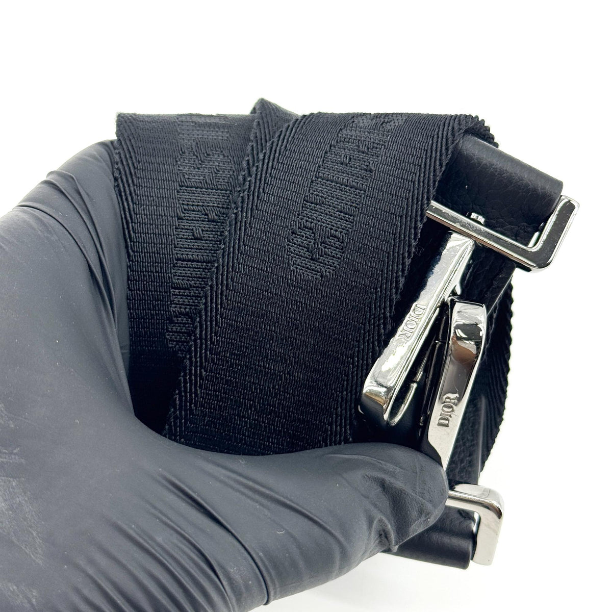Dior Saddle Clutch Navy Oblique