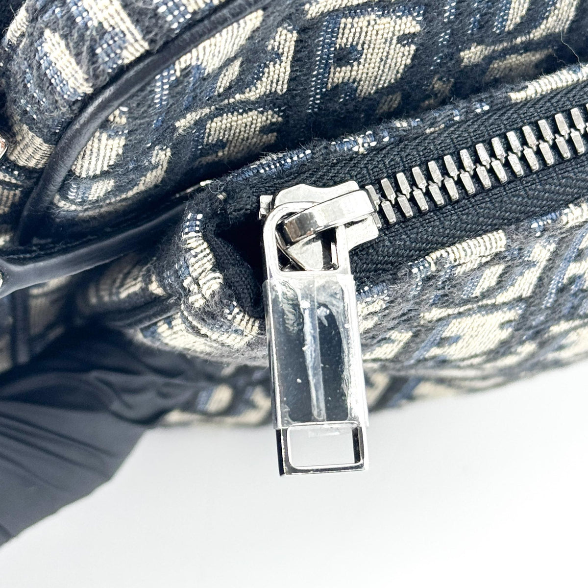 Dior Saddle Clutch Navy Oblique