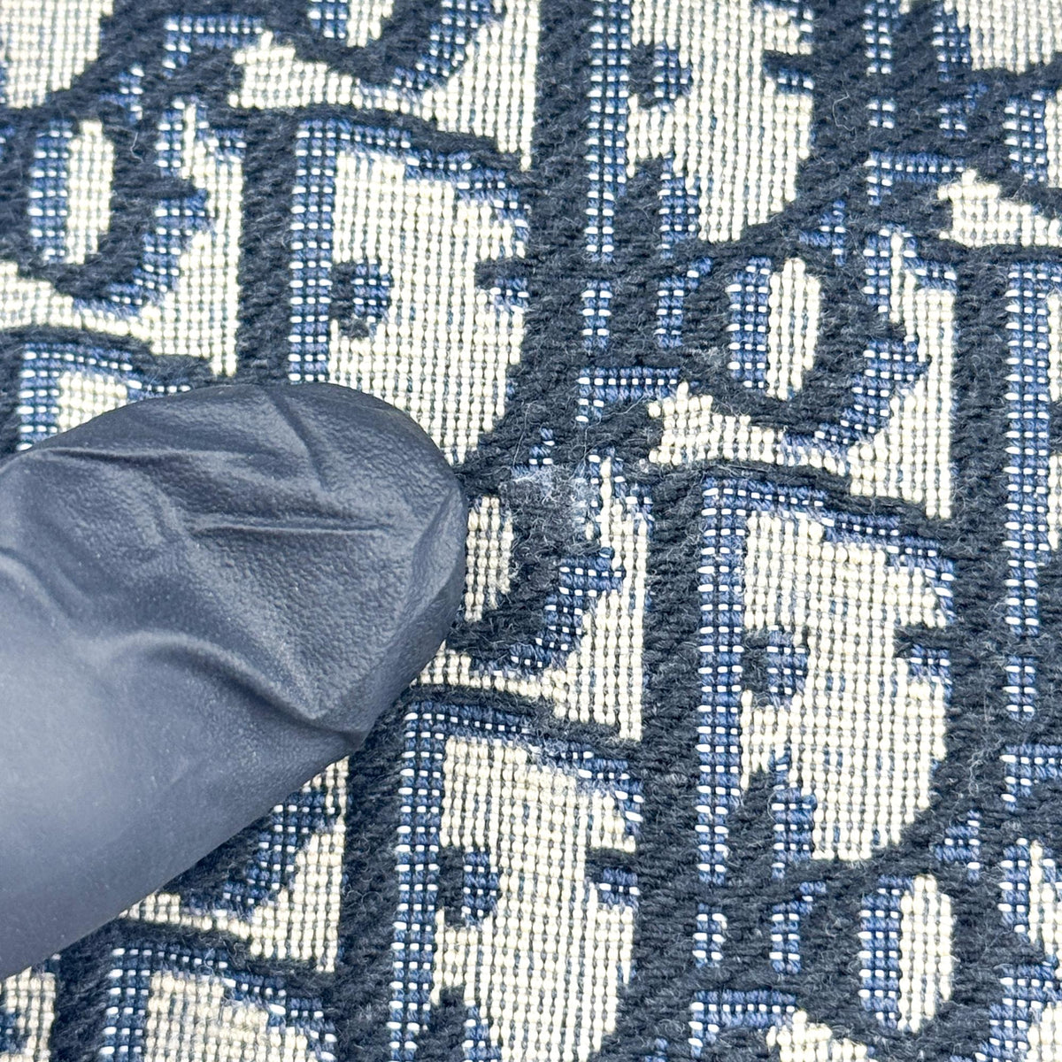 Dior Saddle Clutch Navy Oblique