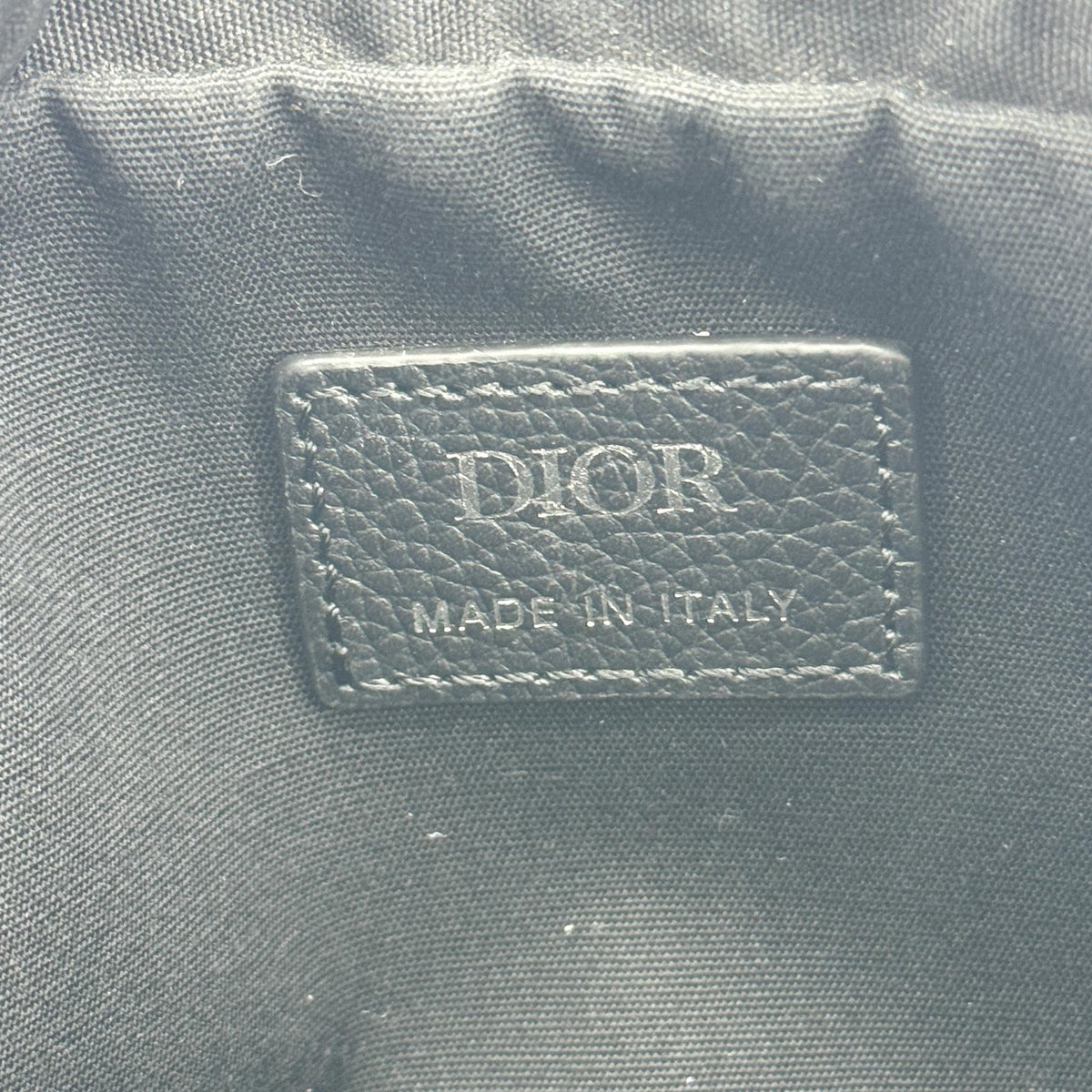 Dior Saddle Clutch Navy Oblique