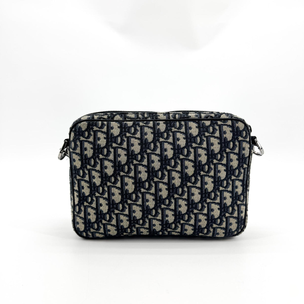 Dior Saddle Clutch Navy Oblique