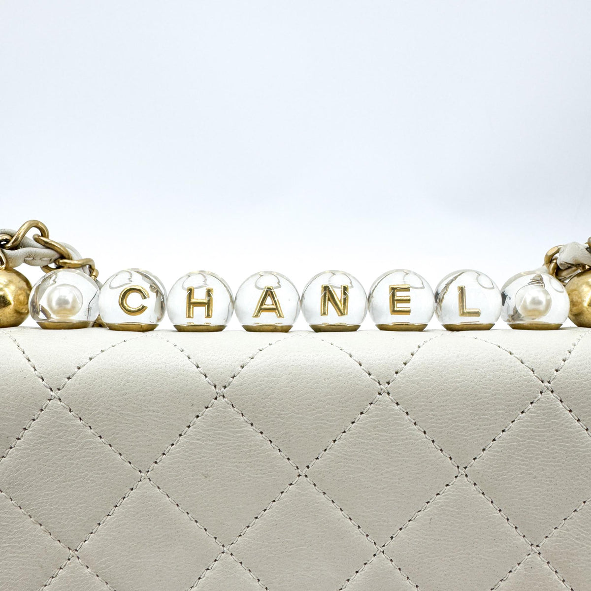 Chanel Chic Pulse Flap Bag White Gold