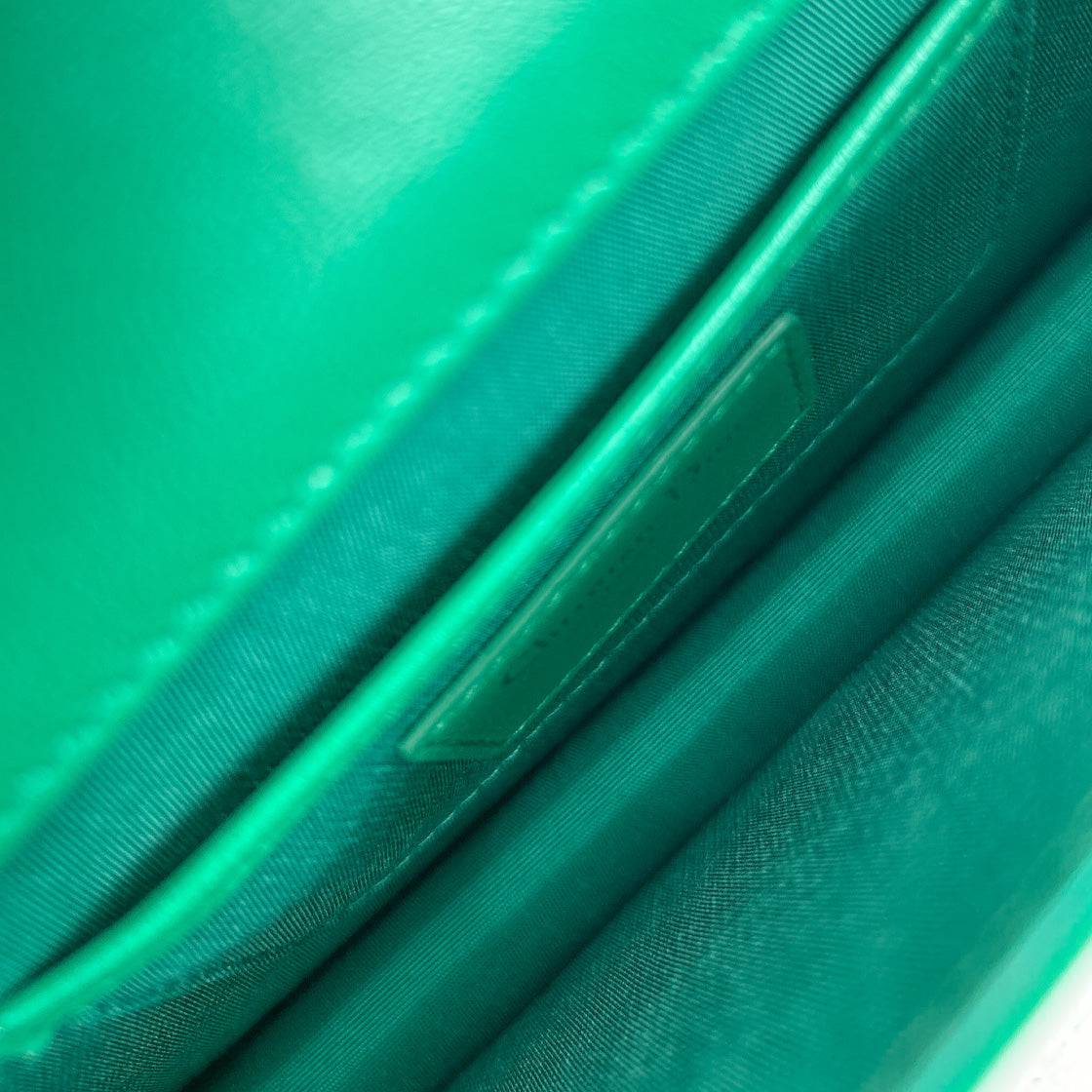 Dior Green Cannage Chain Crossbody Bag