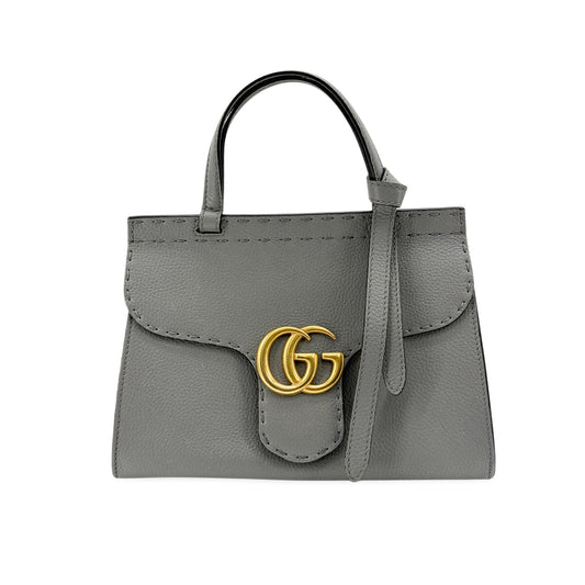 Gucci GG Marmont Small Top Handle Bag Grey