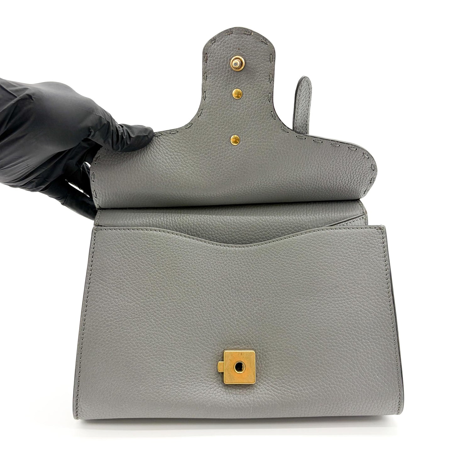 Gucci GG Marmont Small Top Handle Bag Grey