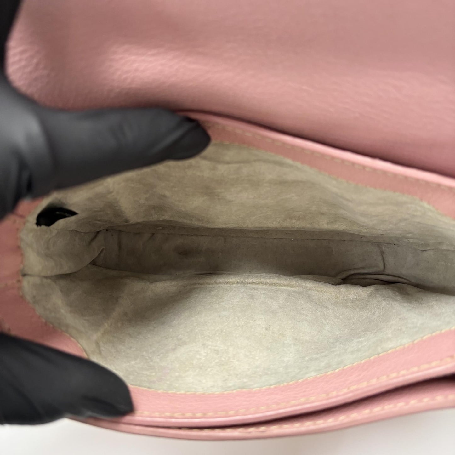 Miu Miu Madras Leather Crossbody Bag Pink