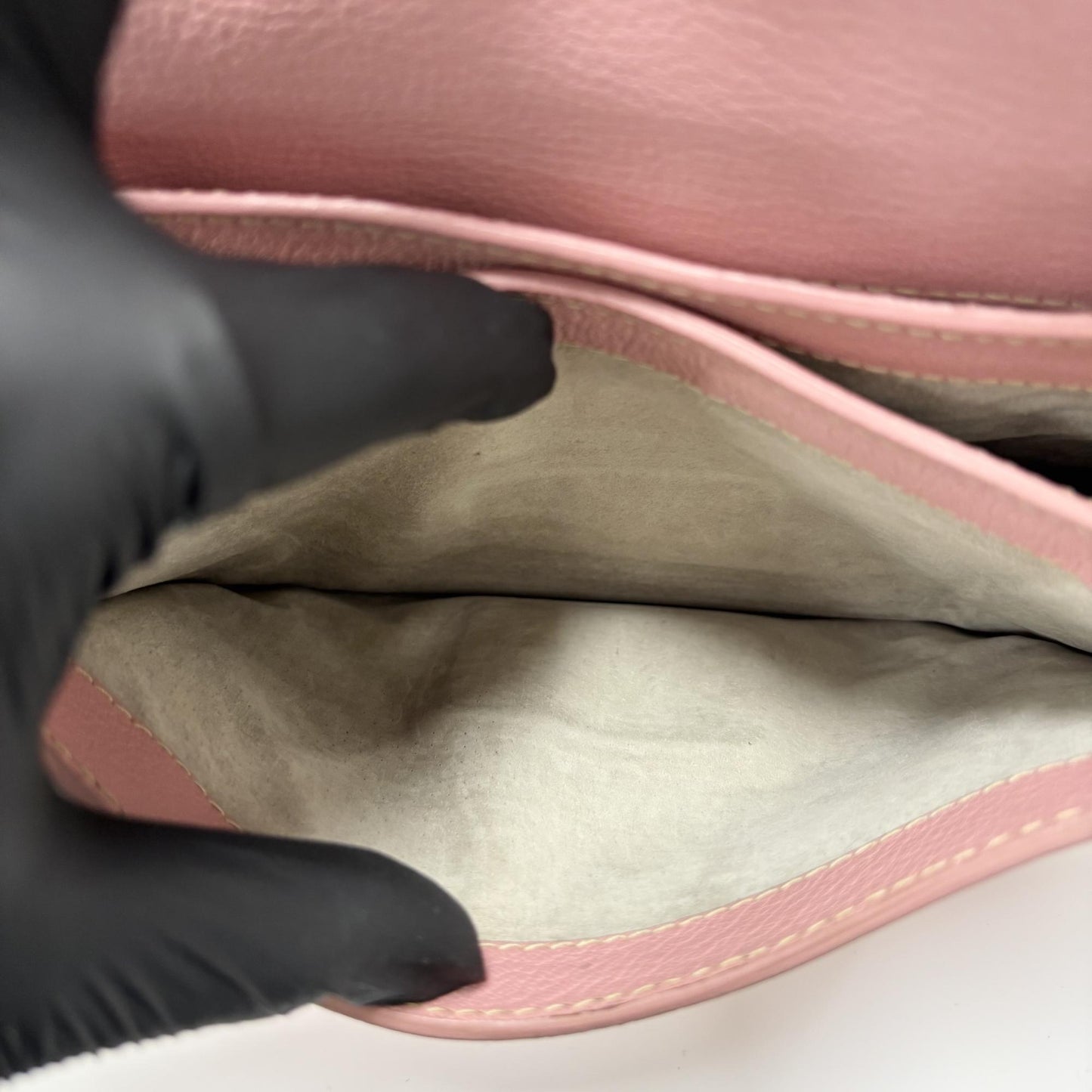 Miu Miu Madras Leather Crossbody Bag Pink