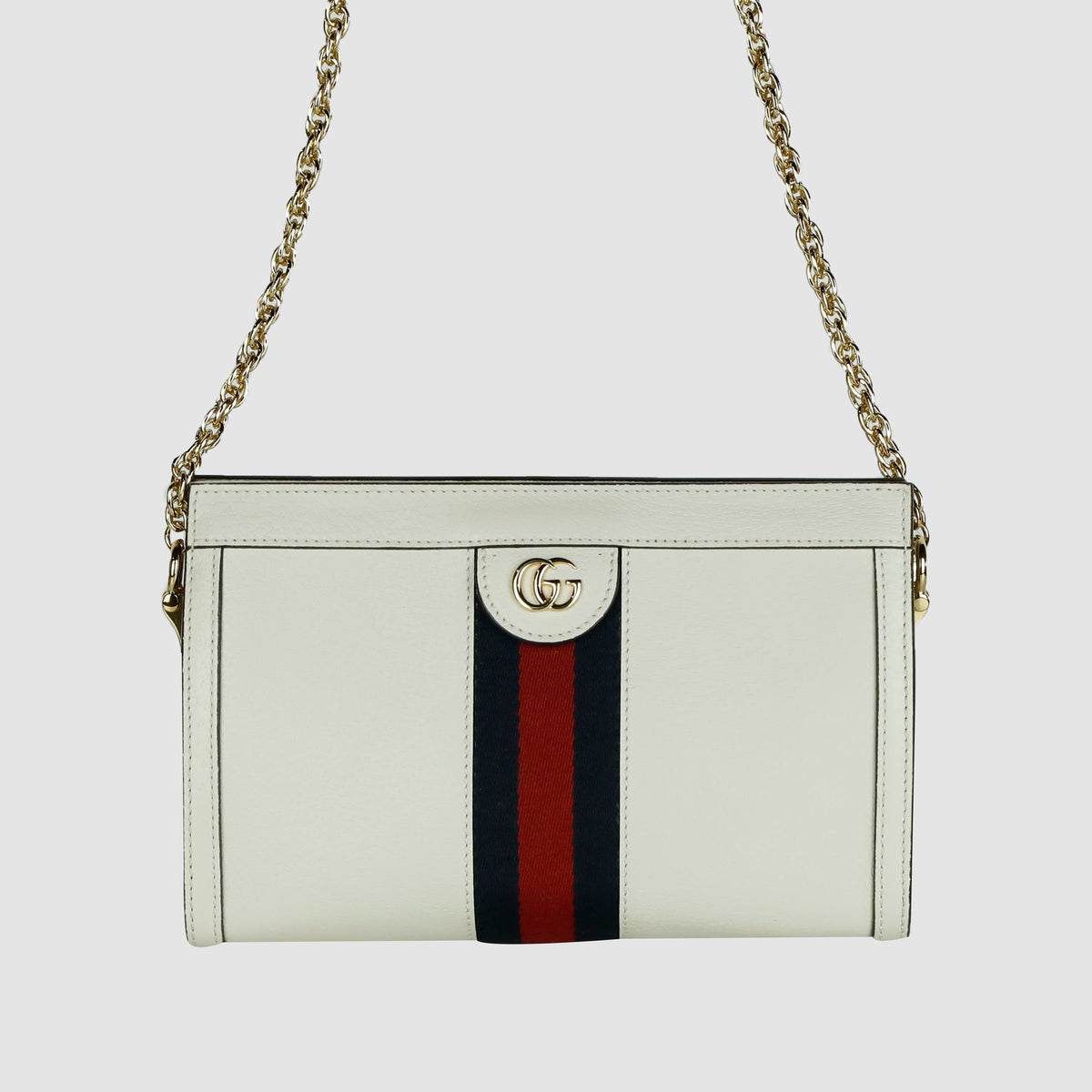 Small Ophidia Leather Shoulder Bag 503877