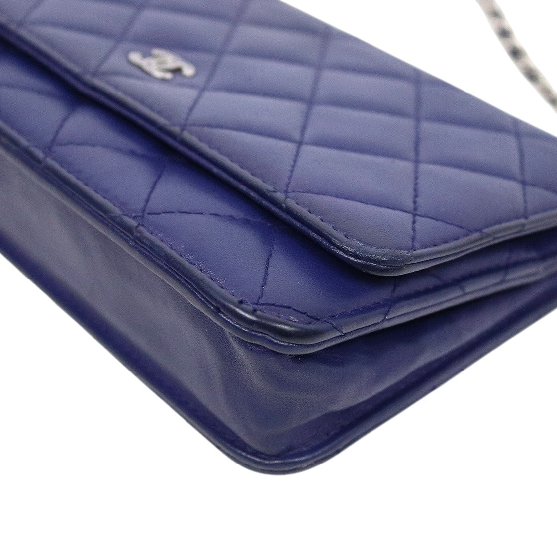 Chanel Navy Lambskin WOC