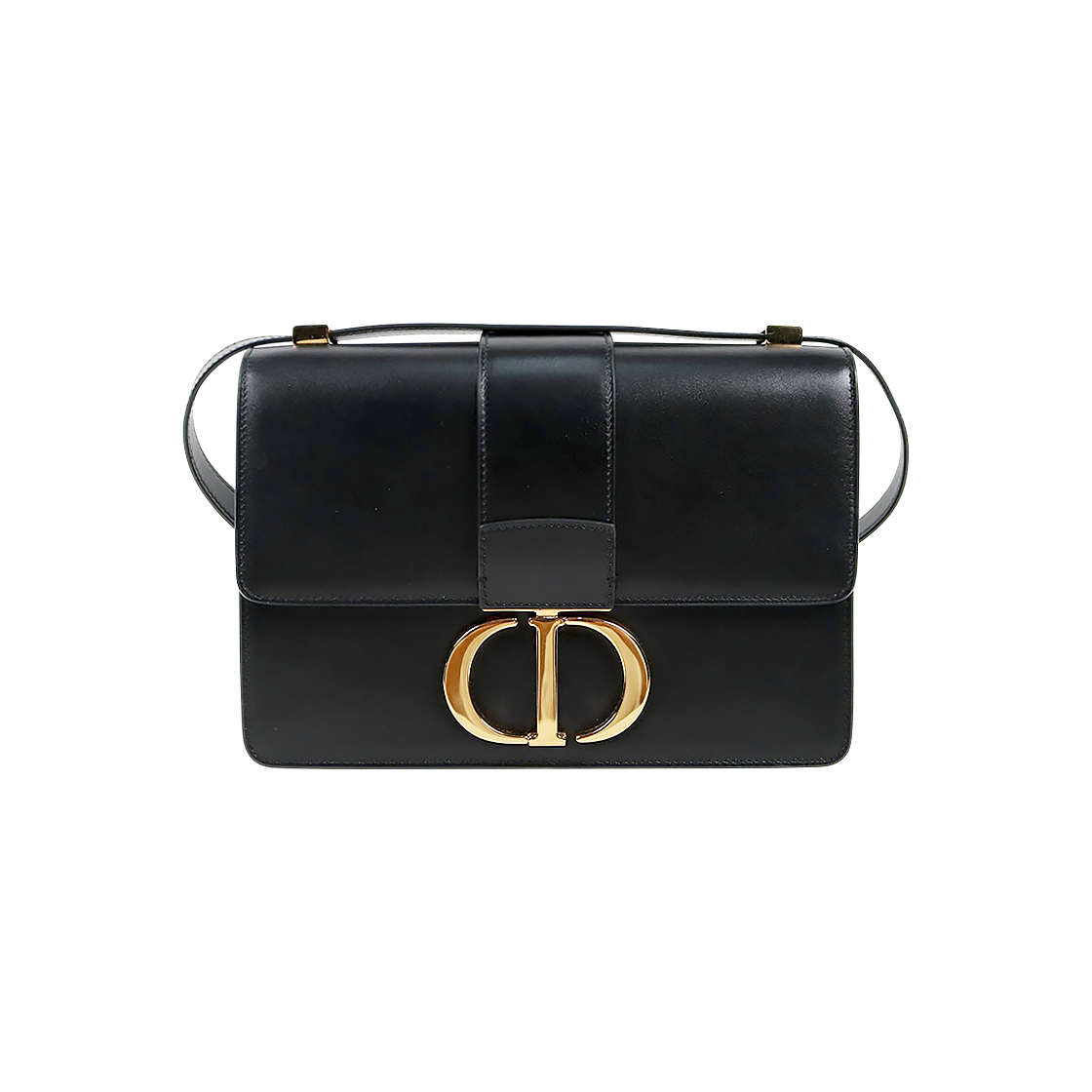Dior Black 30 Montaigne Box Shoulder Bag