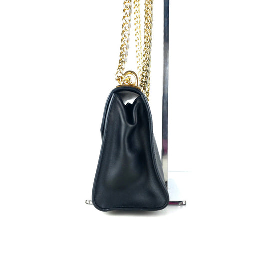 Saffiano Monochrome Chain Shoulder Bag Crossbody Bag 1BD127