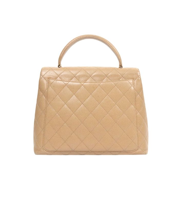 Chanel Beige Caviar Coco Handle
