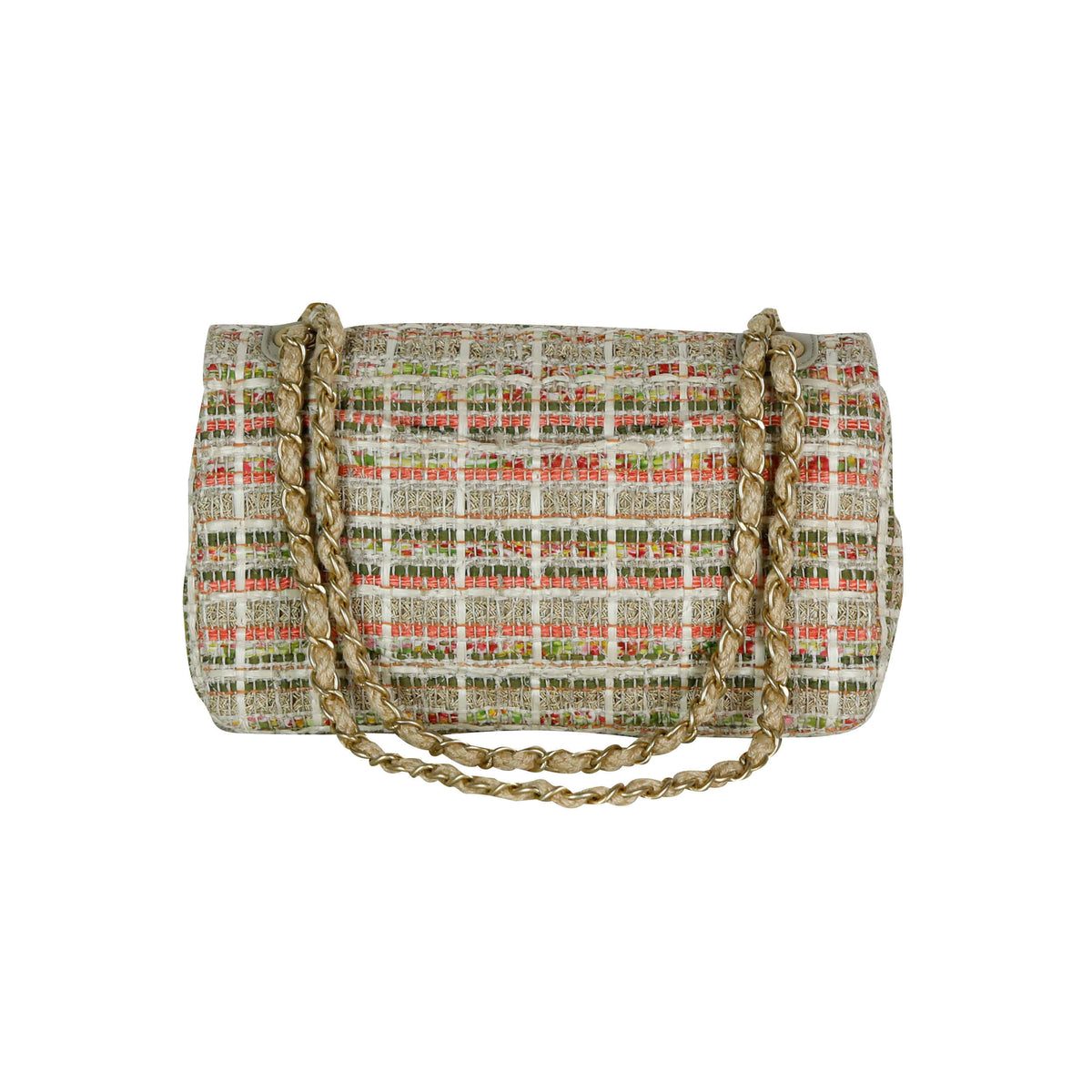 Classic Tweed Flap Shoulder Bag