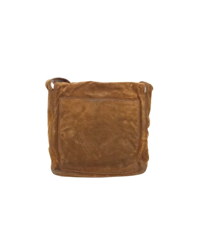 Chanel Brown Suede Big CC Tassel Flap Shoulder Bag