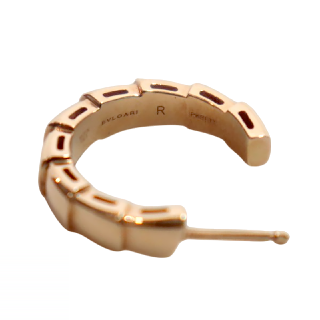 Bulgari 750 Pink Gold Serpenti Viper Earrings