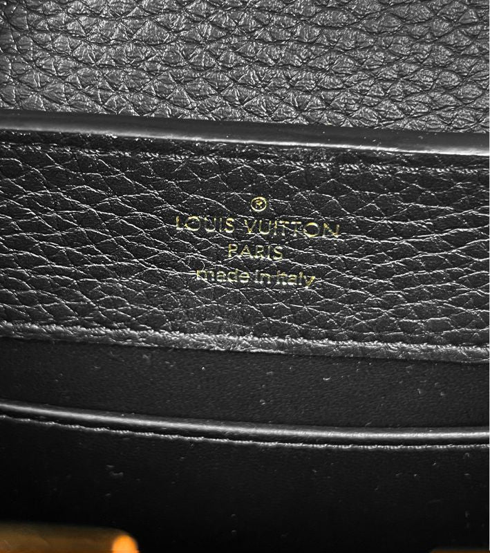 Louis Vuitton Black Mini Capucines Tote Bag