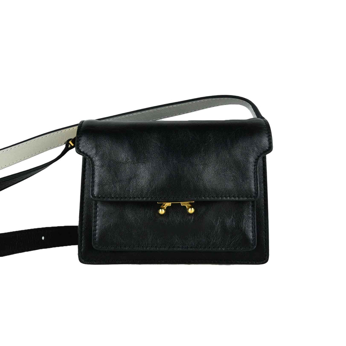 Mini soft trunk shoulder bag crossbody bag