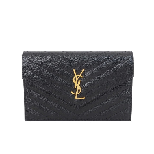 Saint Laurent 393953 Caviar Envelope WOC Crossbody Bag