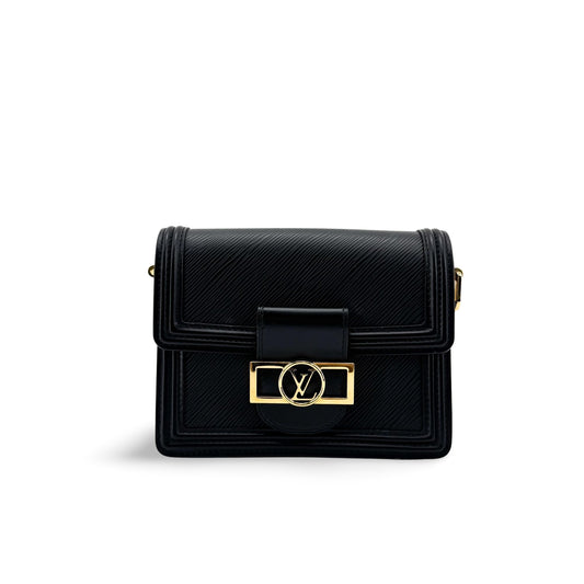 Louis Vuitton Dauphine Mini Epi Crossbody Bag Black