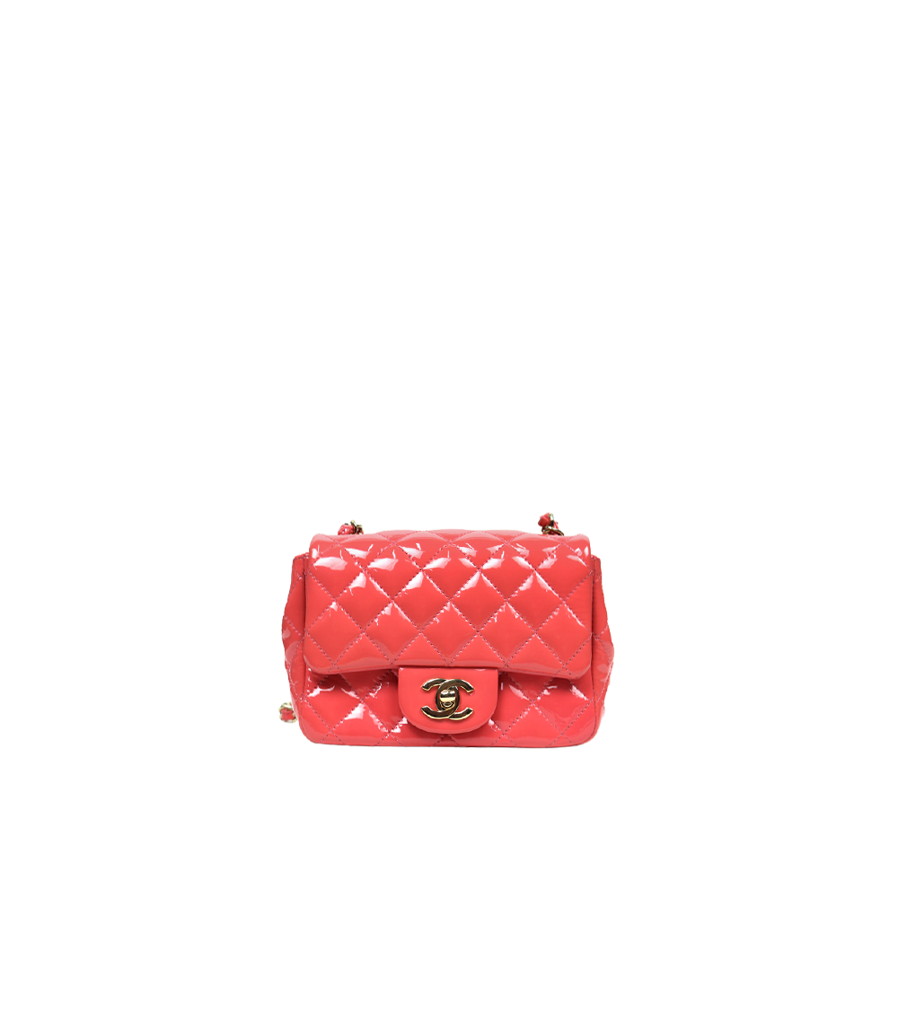 Chanel Pink Patent Petite Sac