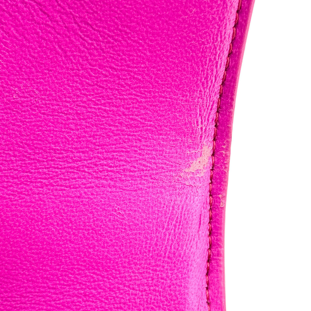 Balenciaga Hourglass XS Croco Embossed Top Handle Bag Pink Silver