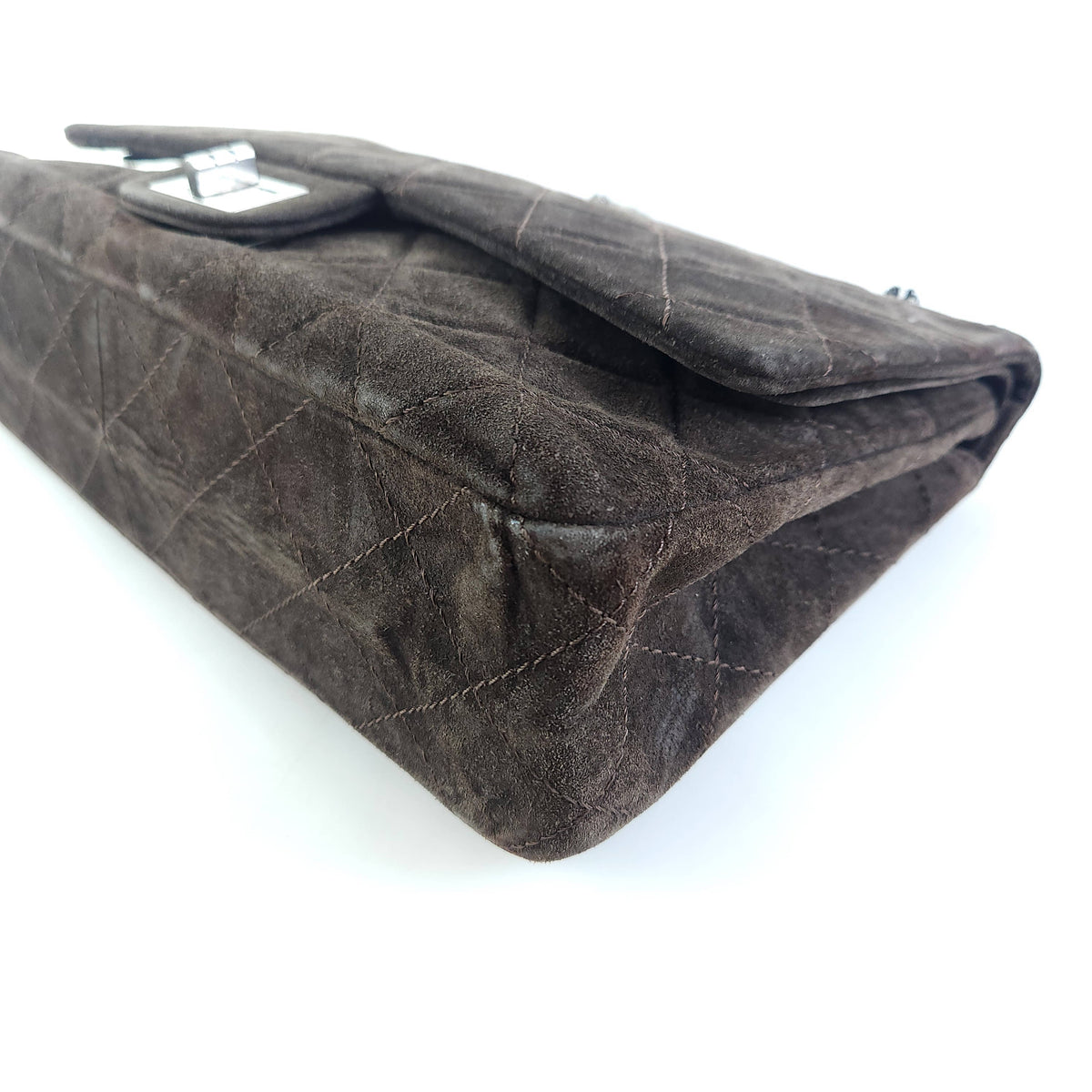 Large 2.55 Suede Flap Shoulder Bag