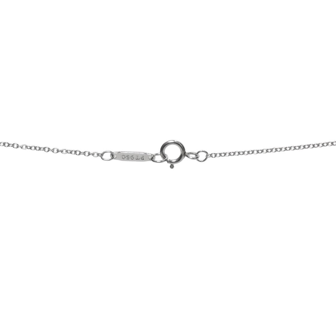 Tiffany & Co. Platinum Diamond Key Necklace