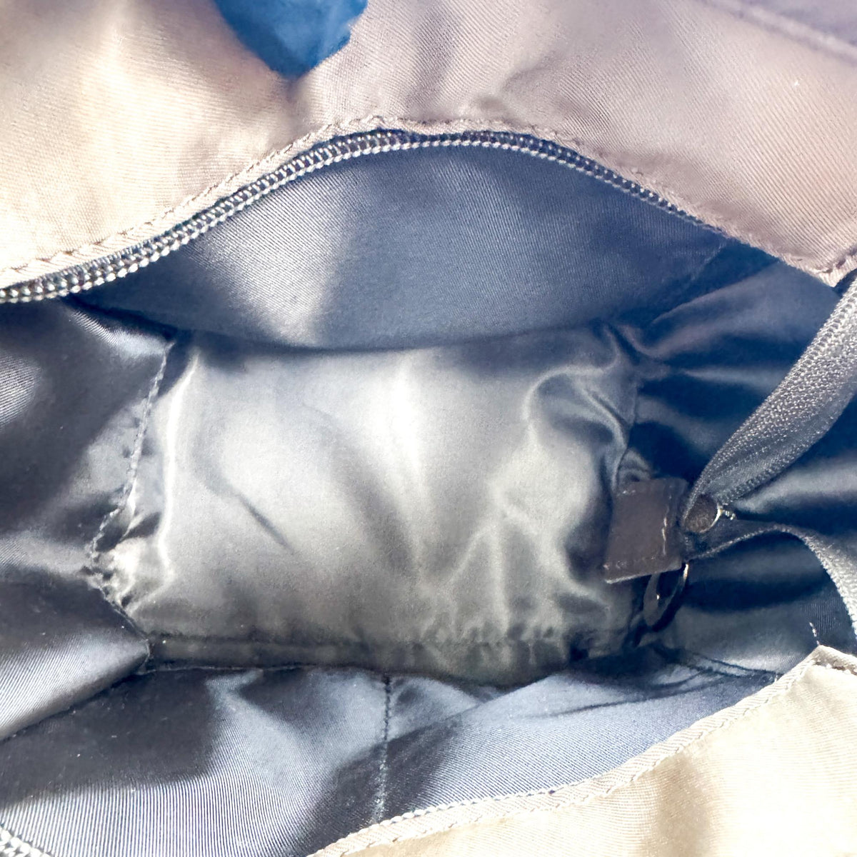 Celine Triomphe Canvas Small Bucket Bag Tan