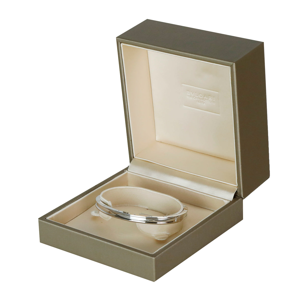 L B.Zero1 White Gold Bangle Bracelet