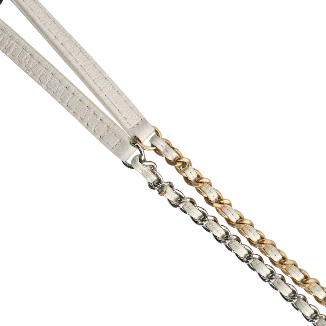 Chanel White and Black Gabrielle Pulse Crossbody Bag