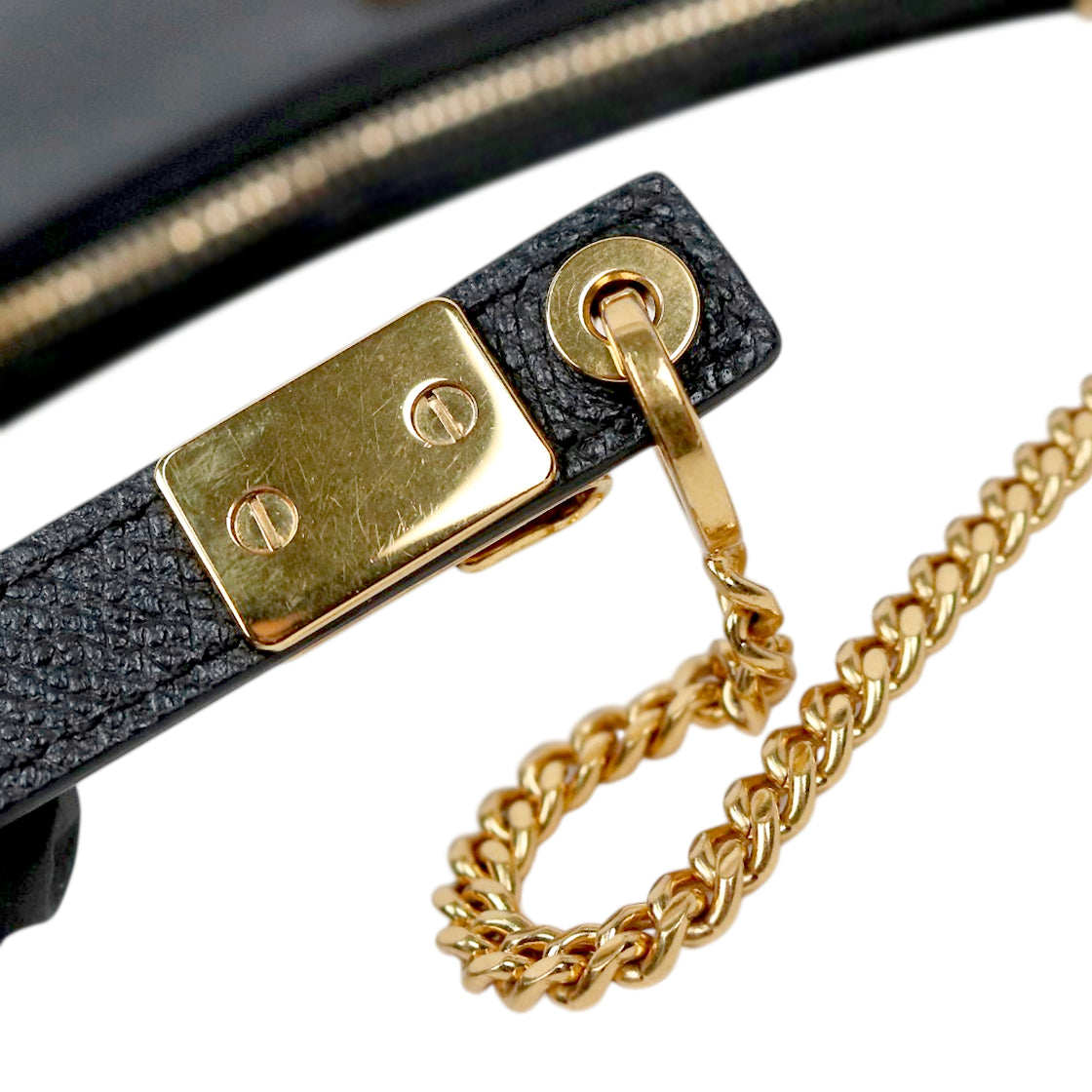 Valentino Black V Logo Hobo Bag