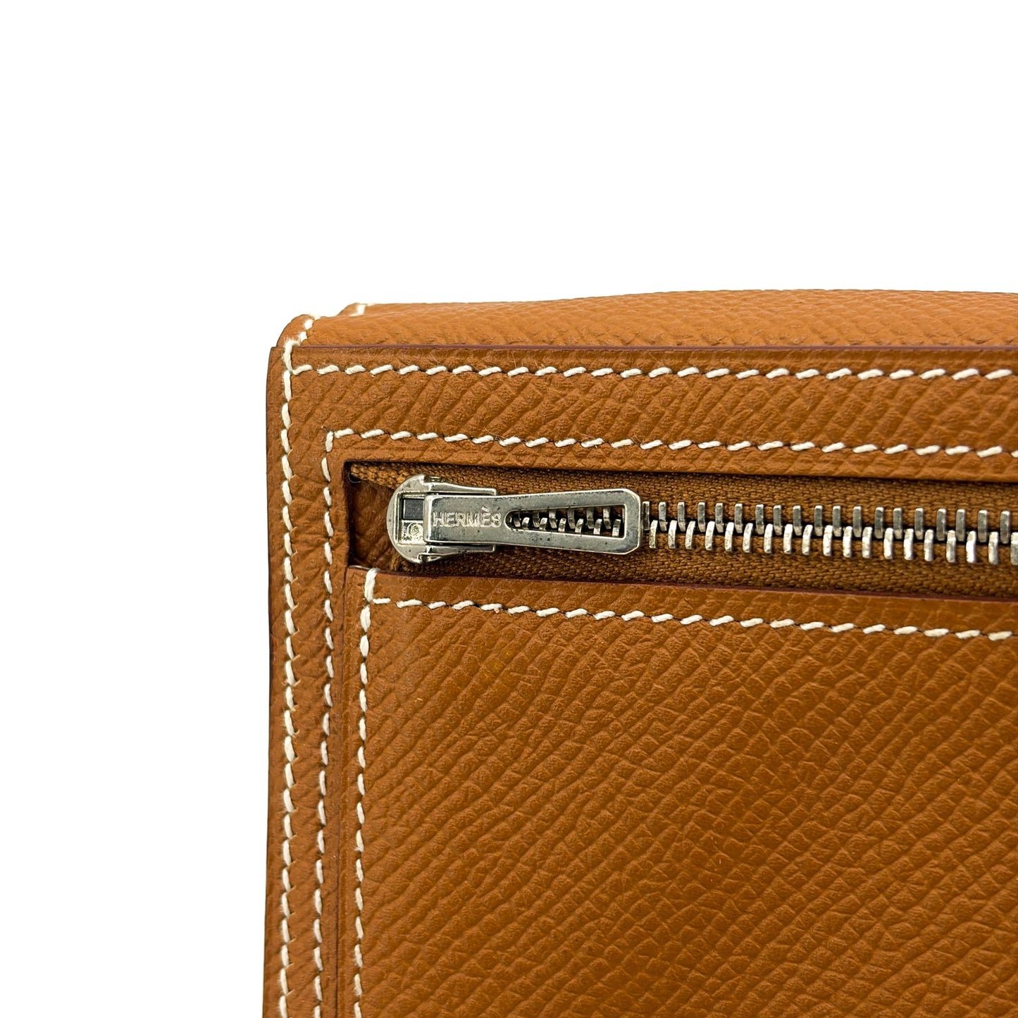 Hermès Beane Soufflé Wallet Gold Epsom Silver Hardware