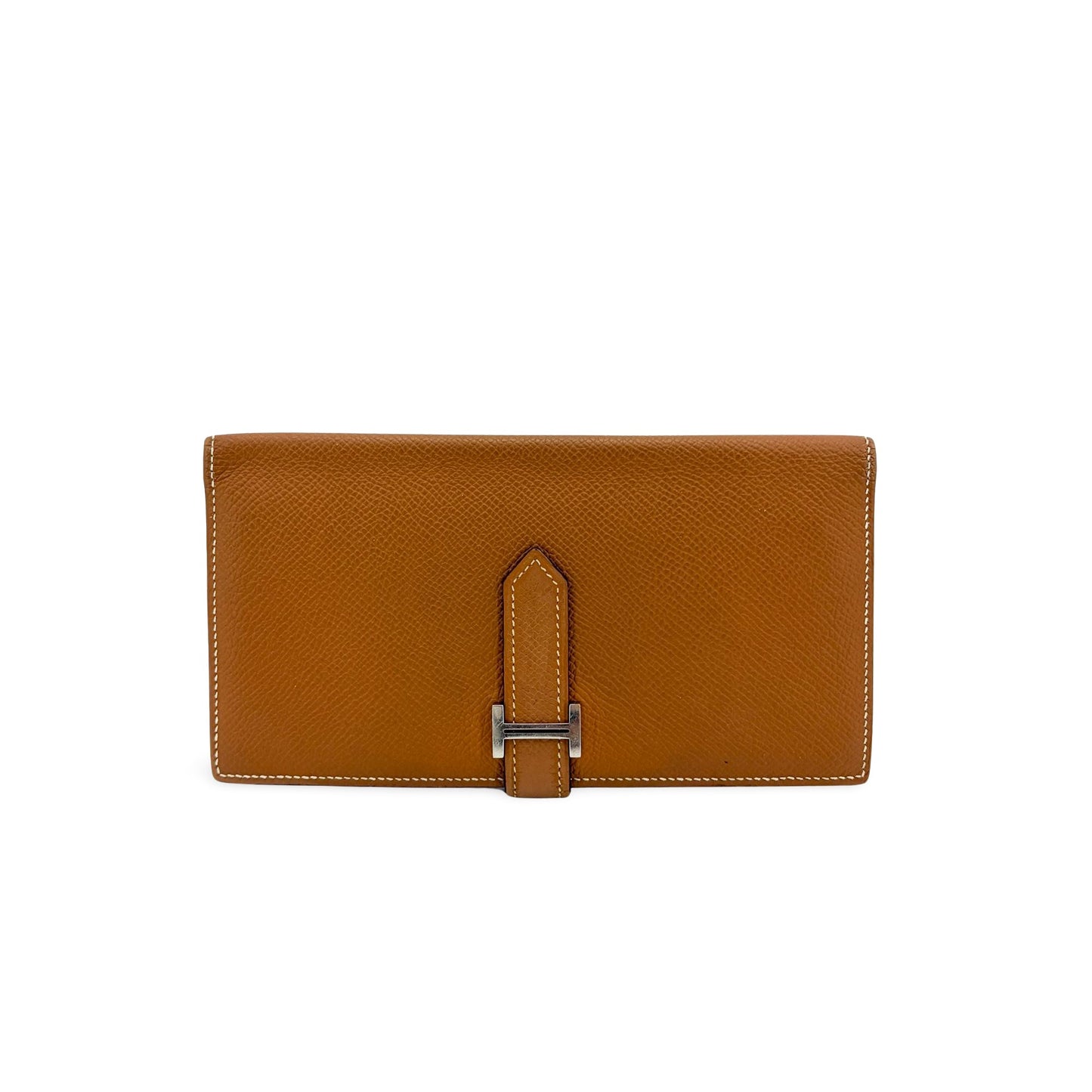 Hermès Beane Soufflé Wallet Gold Epsom Silver Hardware