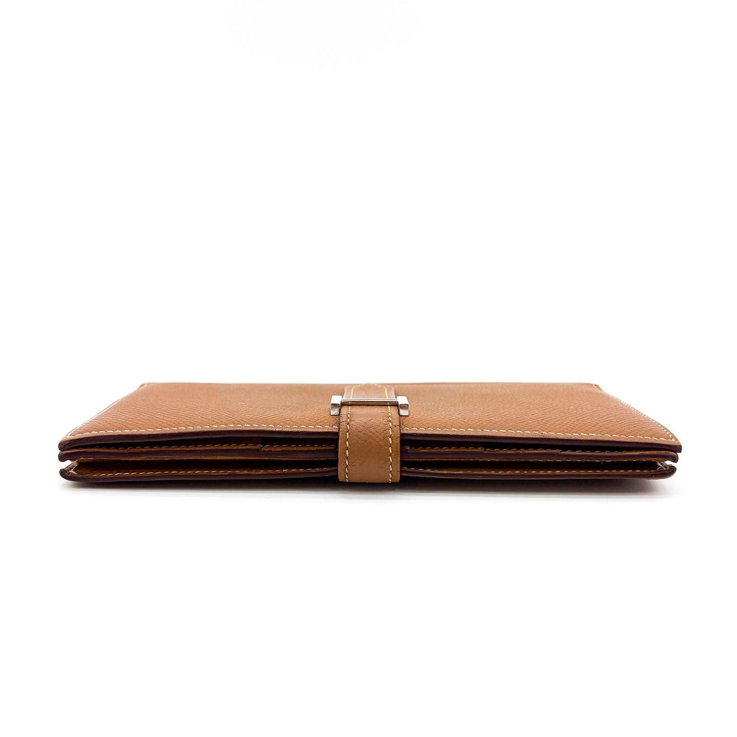 Hermès Beane Soufflé Wallet Gold Epsom Silver Hardware