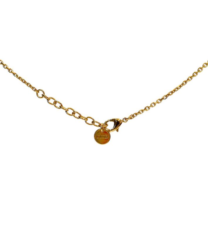 Dior Petit CD Circle Gold Necklace