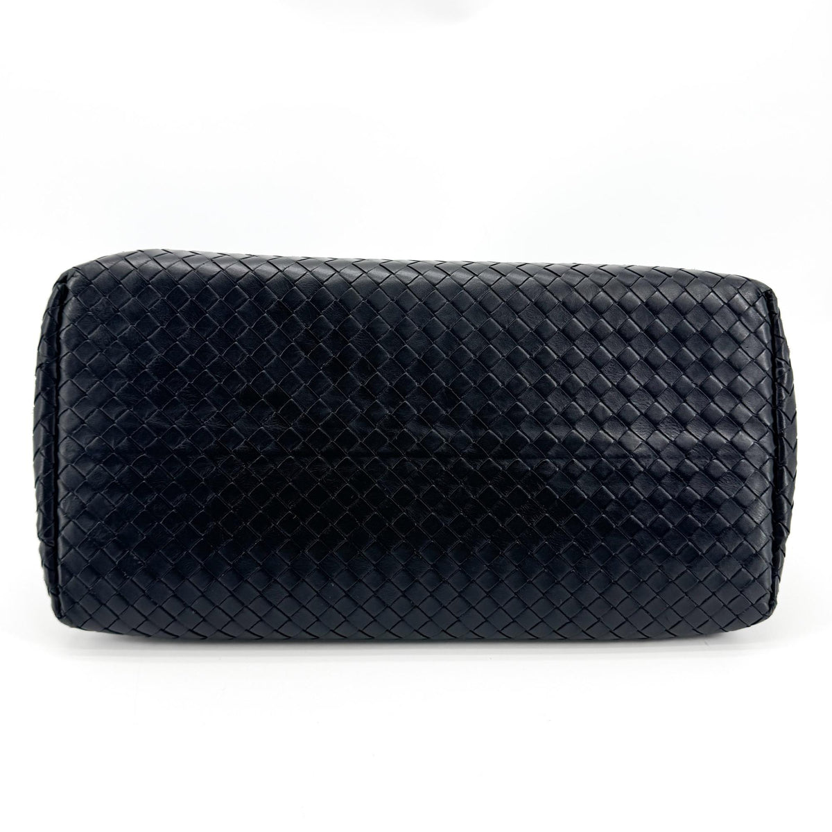 Bottega Veneta Small Intrecciato Roma Bag Black