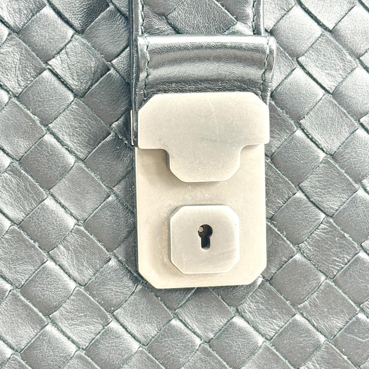 Bottega Veneta Small Intrecciato Roma Bag Black
