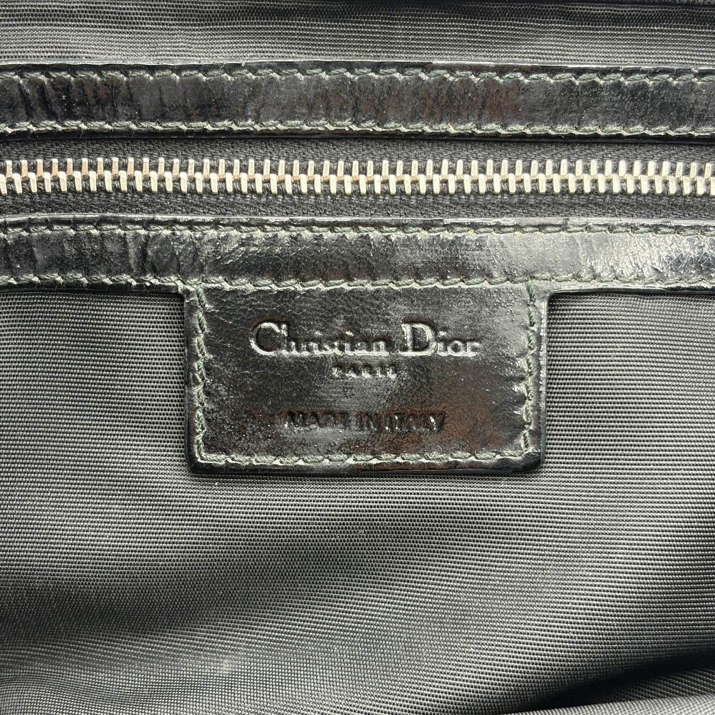 Dior Cannage Patent Flap Shoulder Bag Black
