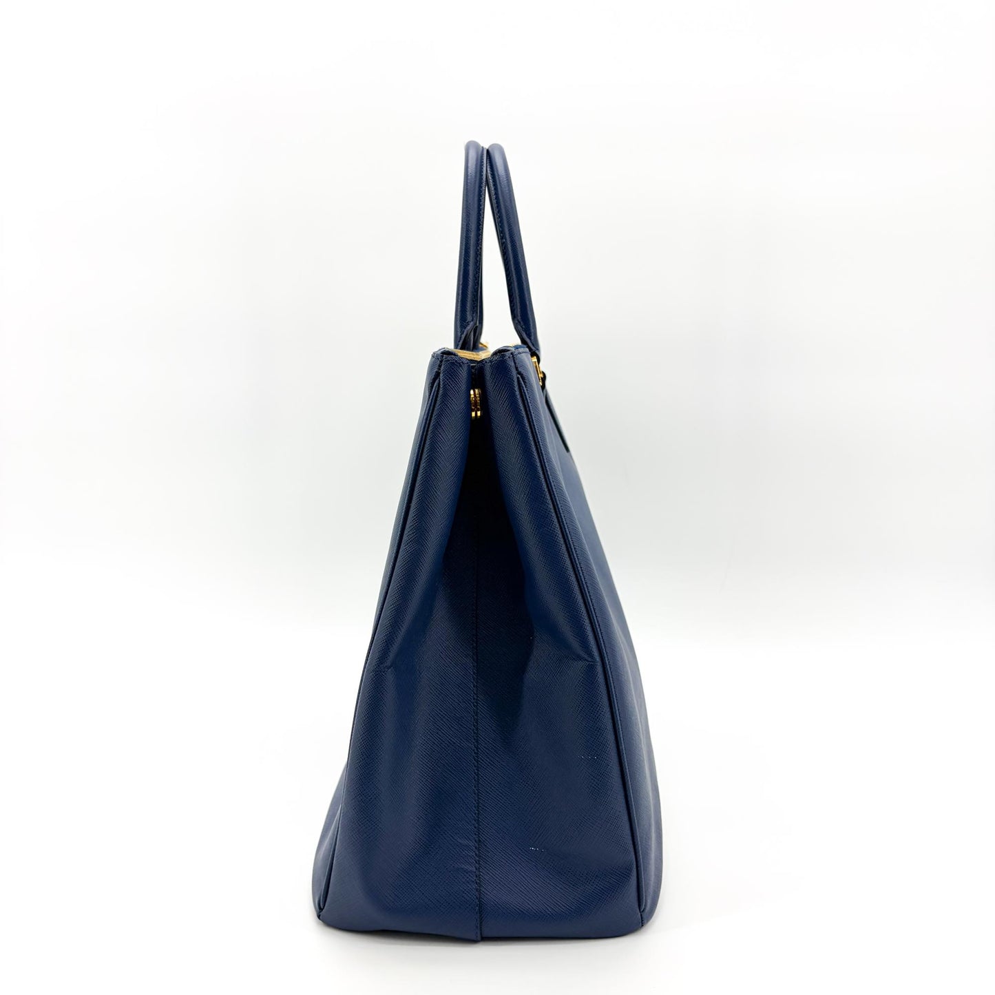 Prada Saffiano Luxe Tote Bag Navy
