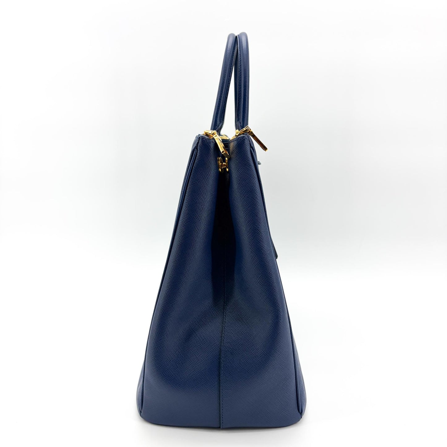Prada Saffiano Luxe Tote Bag Navy