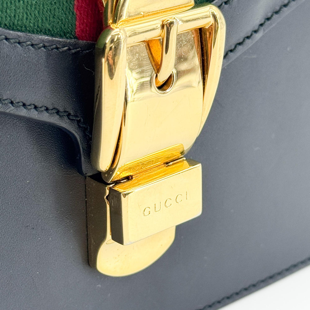 Gucci Sylvie Mini Top Handle Bag Black