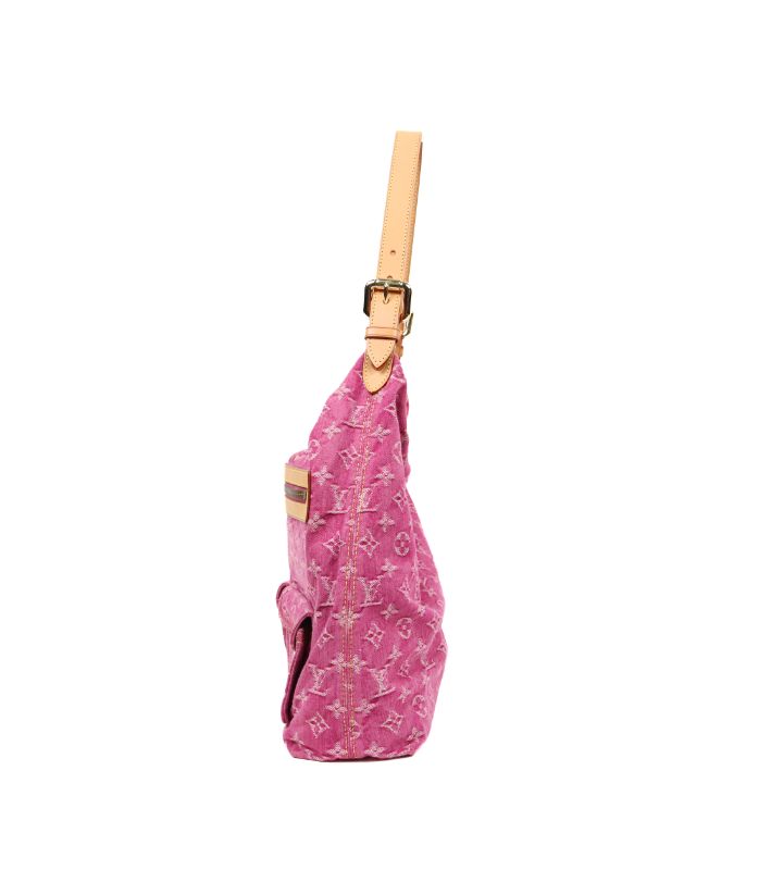 Louis Vuitton Pink Denim Baggy GM