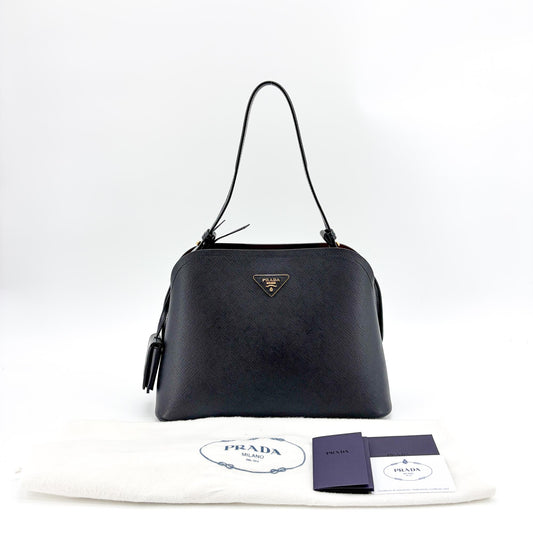 Sac bandoulière Prada Saffiano Cuir noir